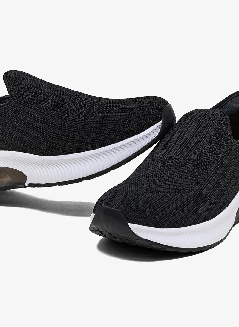 CAMPUS Blk/Sil Men's Slip On Shoes - Lightweight, Timeless for Everyday Walk for Men | Best Price UAE